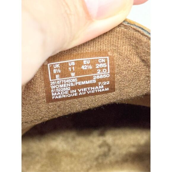 Clarks Leather Slip On Comfort Shoes Size 11 Wide Brown Cora Harbor NEW - Picture 7 of 8